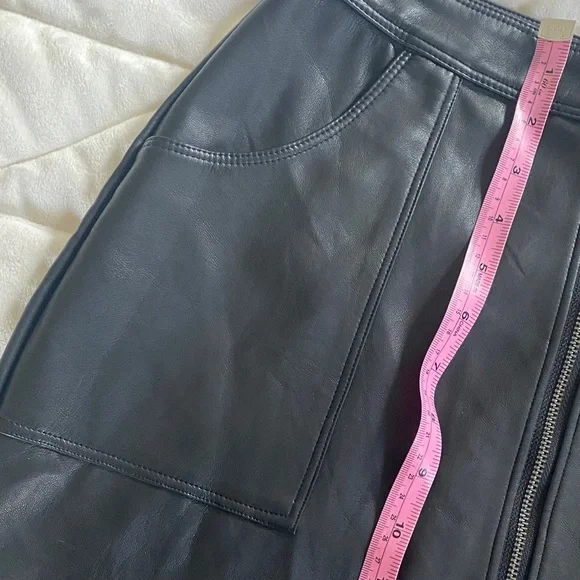 Social Tourist Black Faux Leather Mini Skirt - Picture 8 of 8